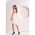 Women's White Camisole Lace Dress